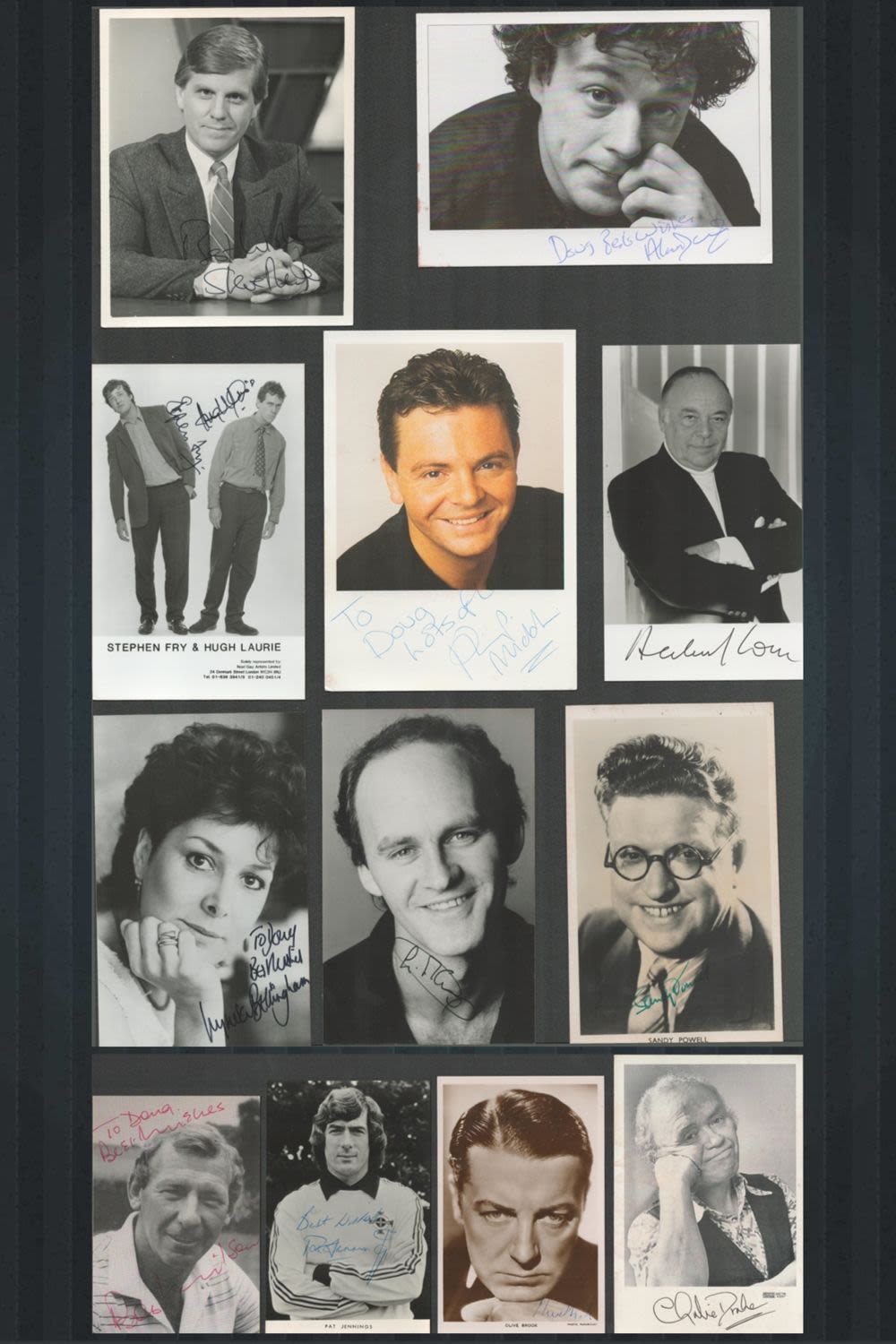 Lot 260: Entertainment and Sport collection 12 signed 6x4 black...