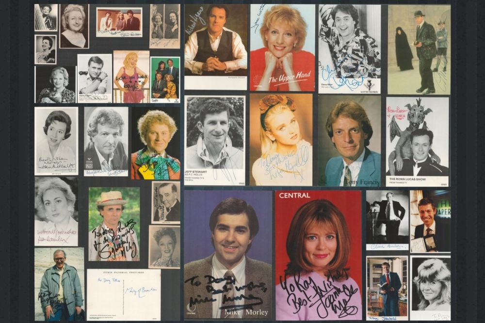 Lot 262: TV and Entertainment collection includes 30 assorted signed...