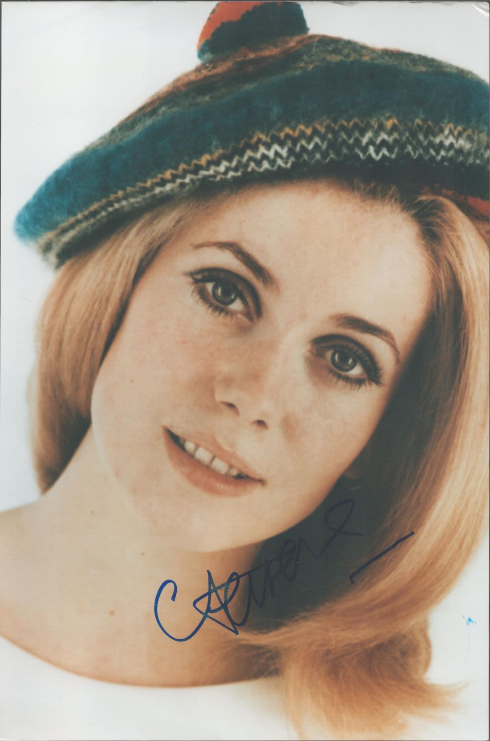 Lot 266: Catherine Deneuve signed 12x8 colour photo. Catherine Fabienne...