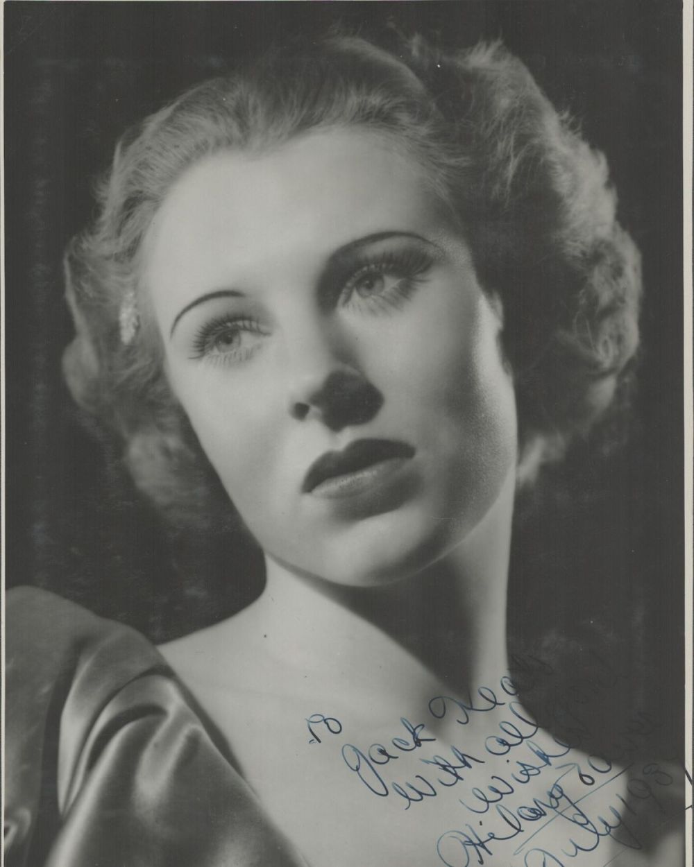 Lot 269: Hilary Davies signed 10x8 vintage black and white...