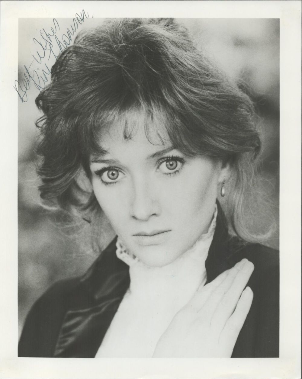 Lot 275: Kim Thomson signed 10x8 black and white photo....