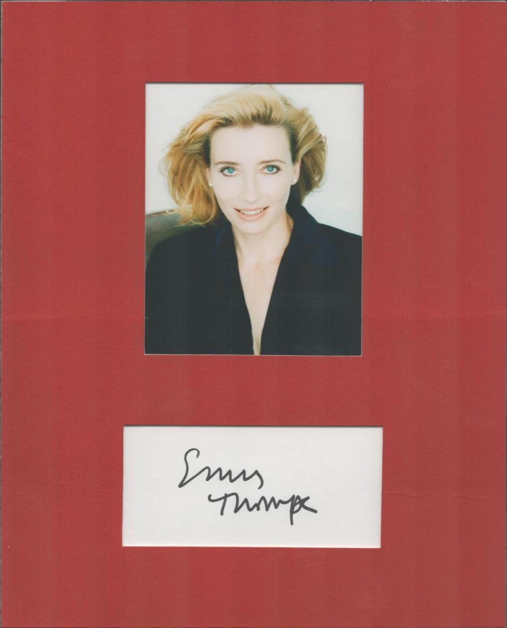 Lot 286: Emma Thompson 10x8 approx. mounted signature piece includes...