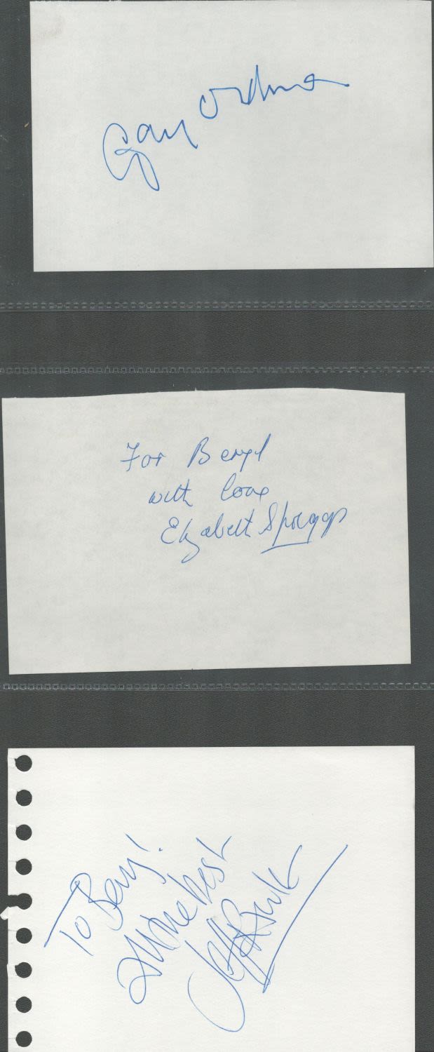 Lot 293: Harry Potter collection includes three signed white cards...