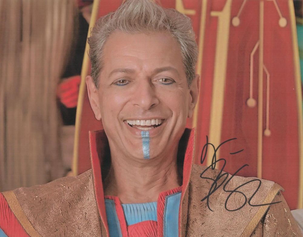 Lot 303: Jeff Goldblum Actor Signed 8x10 Photo. Good condition....