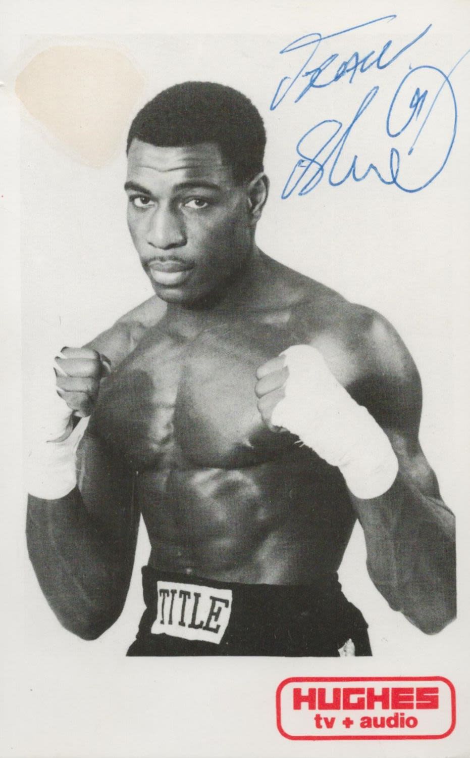 Lot 324: Frank Bruno Boxer Signed Vintage Boxing Photo. Good...