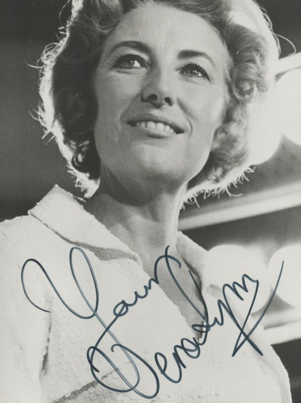 Lot 360: Vera Lynn signed 6x4 black and white vintage...