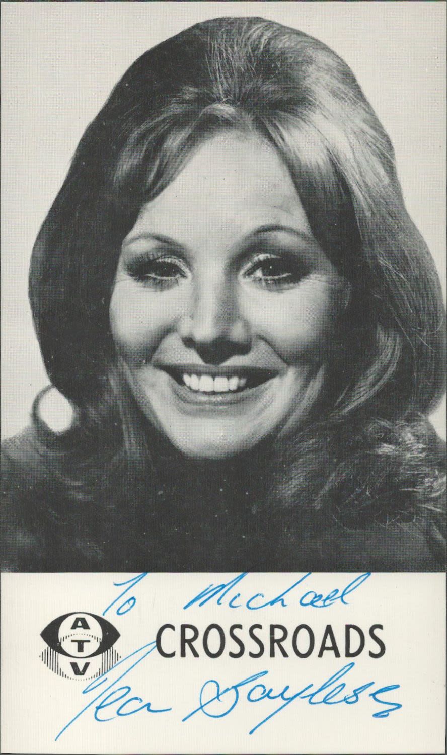 Lot 390: Jean Bayless signed 6x4 black and white Crossroads...