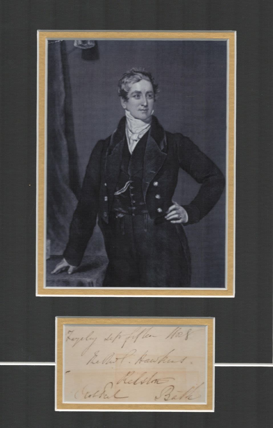 Lot 426: Robert Peel 14x11 mounted signature piece includes signed...