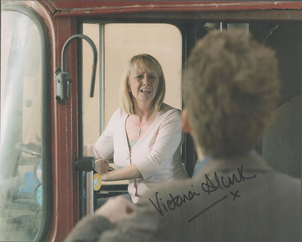 Lot 438: Victoria Alcock signed 10x8 Dr Who colour photo....