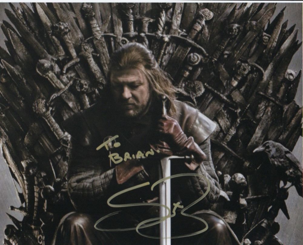 Lot 464: Game of Thrones Sean Bean signed 10 x...