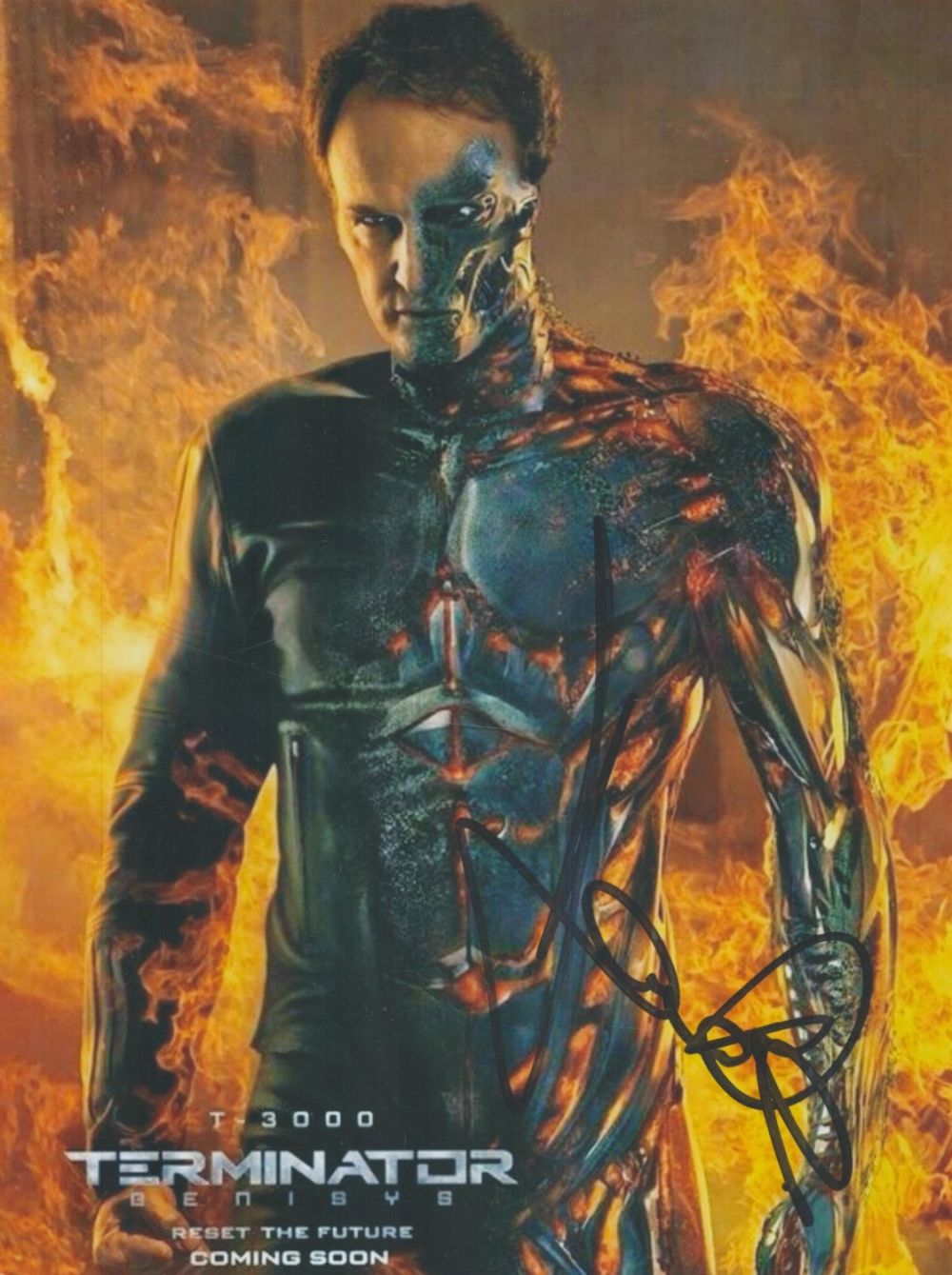 Lot 495: Jason Clarke signed T-3000 Terminator Genisys 10x8 colour...