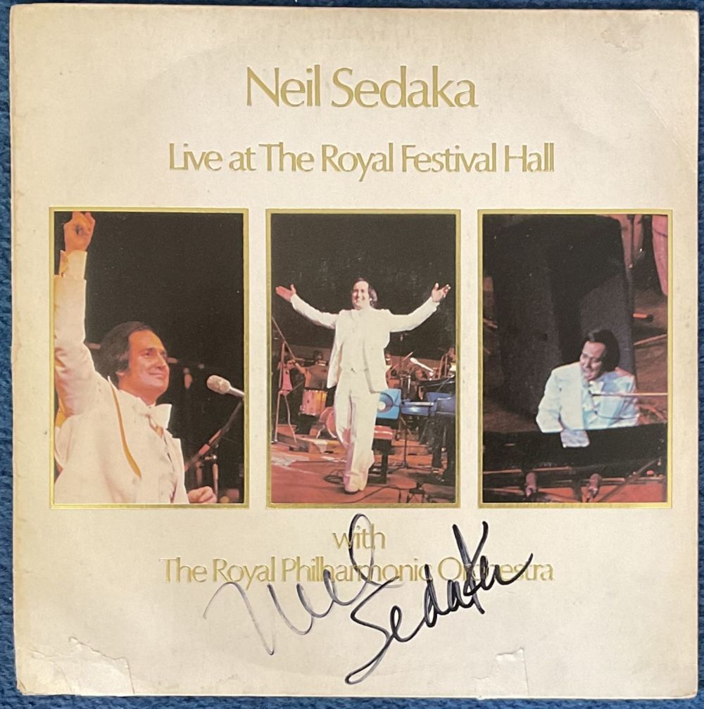 Lot 521: Music Neil Sedaka signed Live At The Royal...