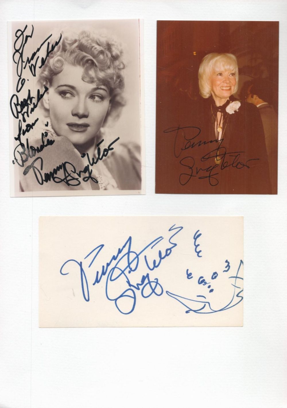 Lot 533: TV Film Penny Singleton collection includes two signed...