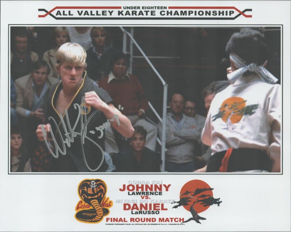 Lot 553: American Actor William Zabka ( Johnny Lawrence in...