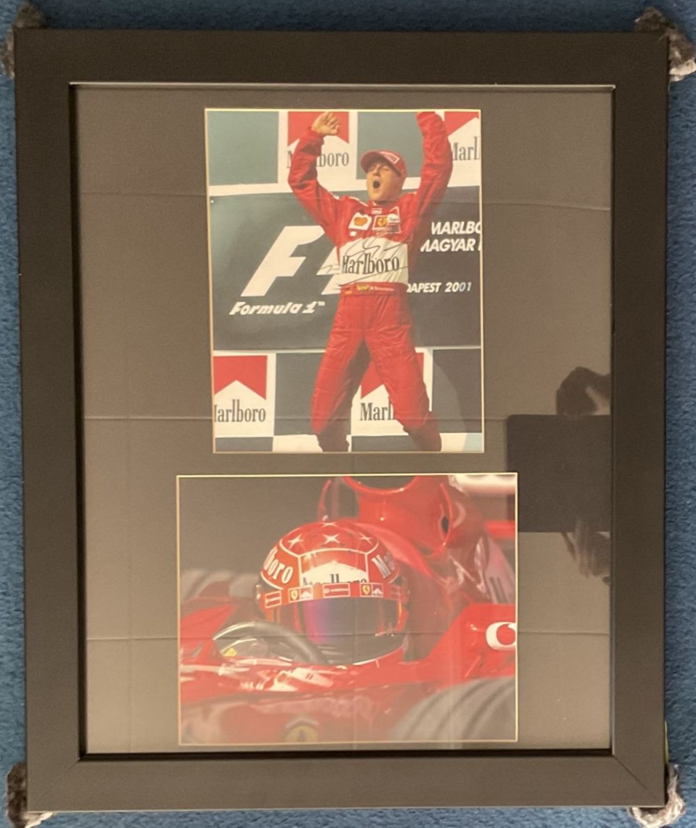 Lot 560: F1 Michael Schumacher Signed 10x8 inch Colour photo...