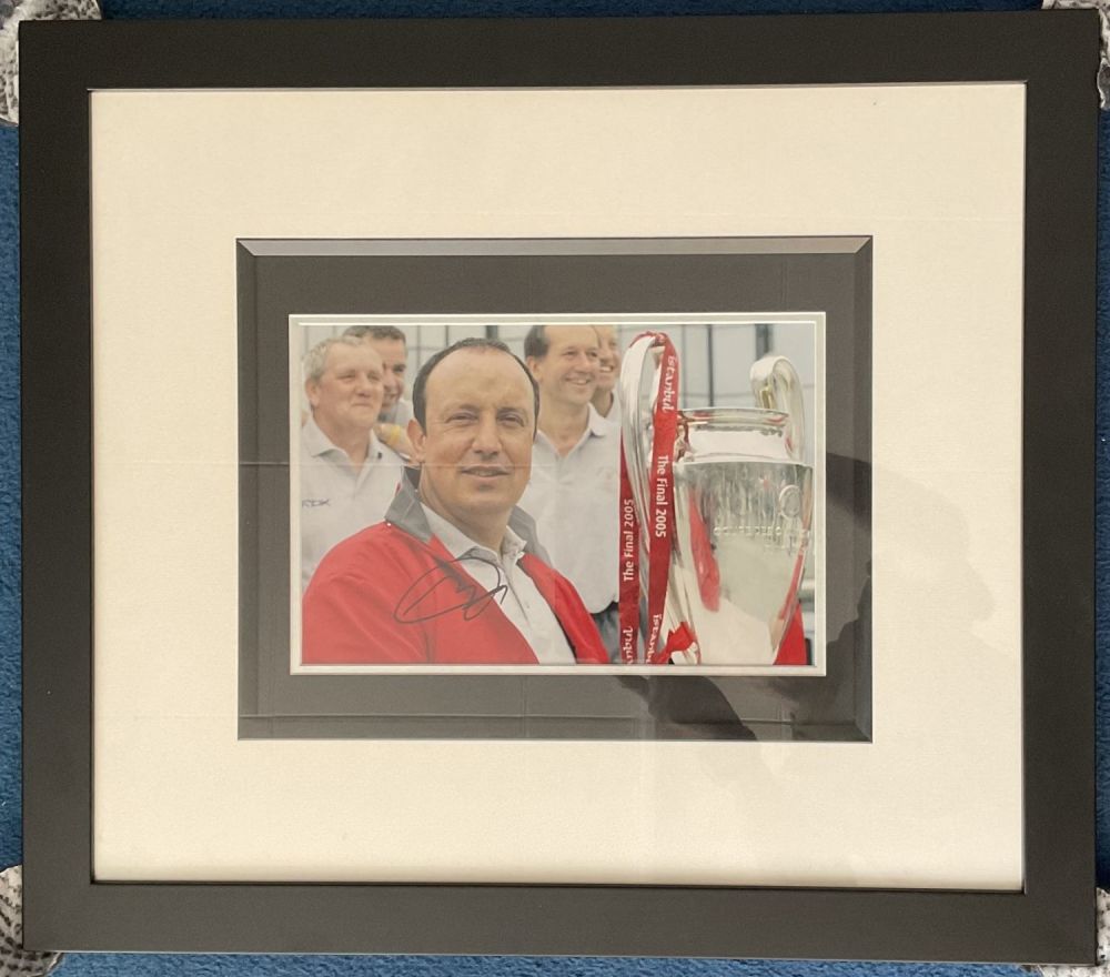 Lot 567: Football Former Liverpool Winning Manager Rafa Benitez Signed...