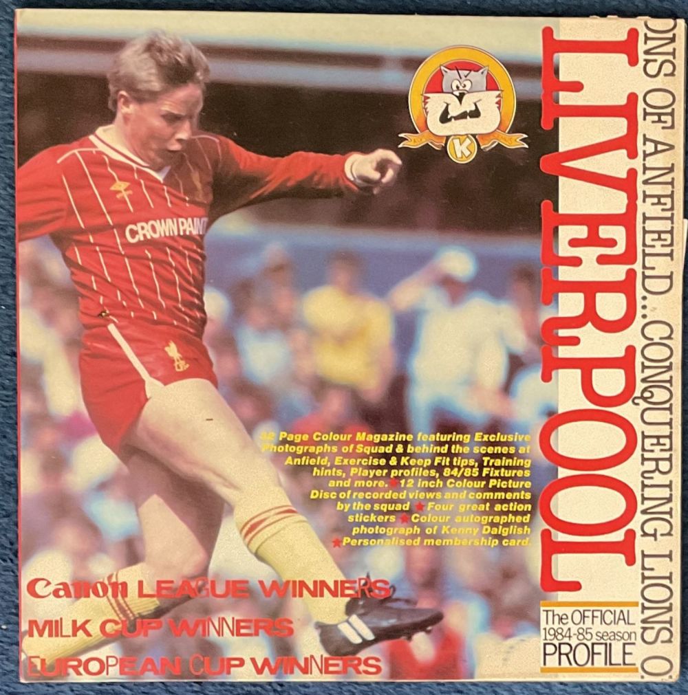 Lot 569: Football Liverpool Official 1984-85 Season Profile on Large...
