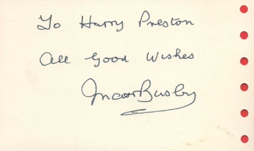 Lot 592: Football Man Utd Busby Babes Manager Matt Busby...