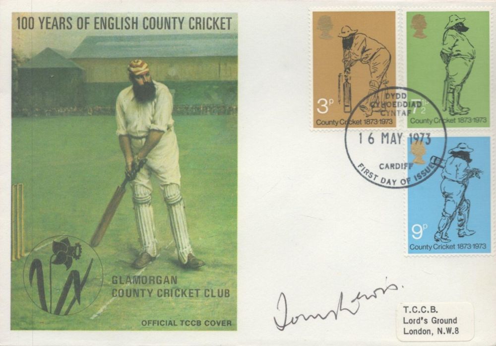 Lot 593: Former England Cricket Captain Tony Lewis Signed 100...