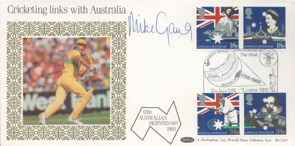Lot 596: Cricket Mike Gatting Signed Cricketing Links with Australia...