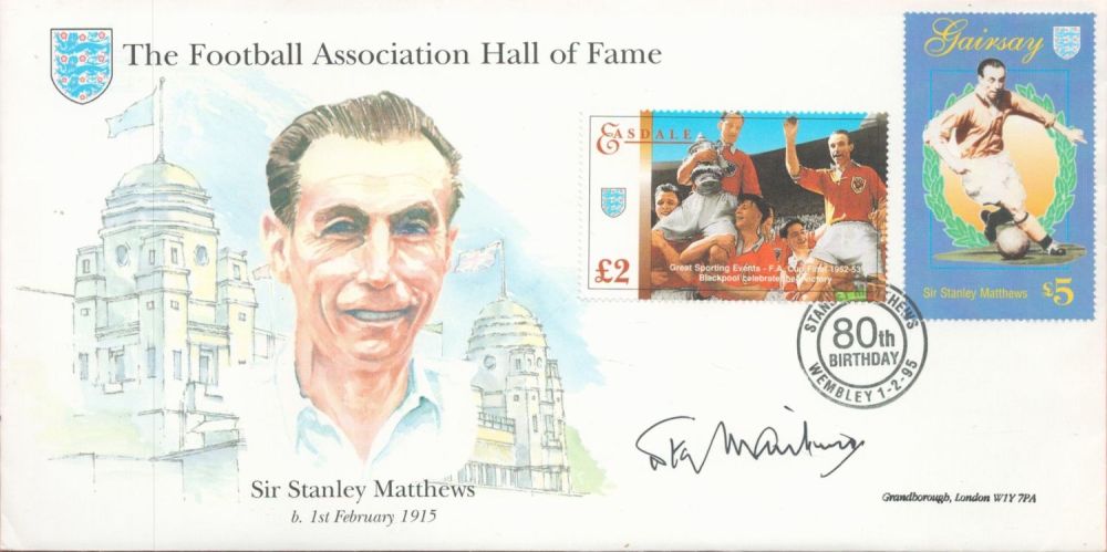 Lot 597: Football Stanley Mathews Signed The Football Association Hall...