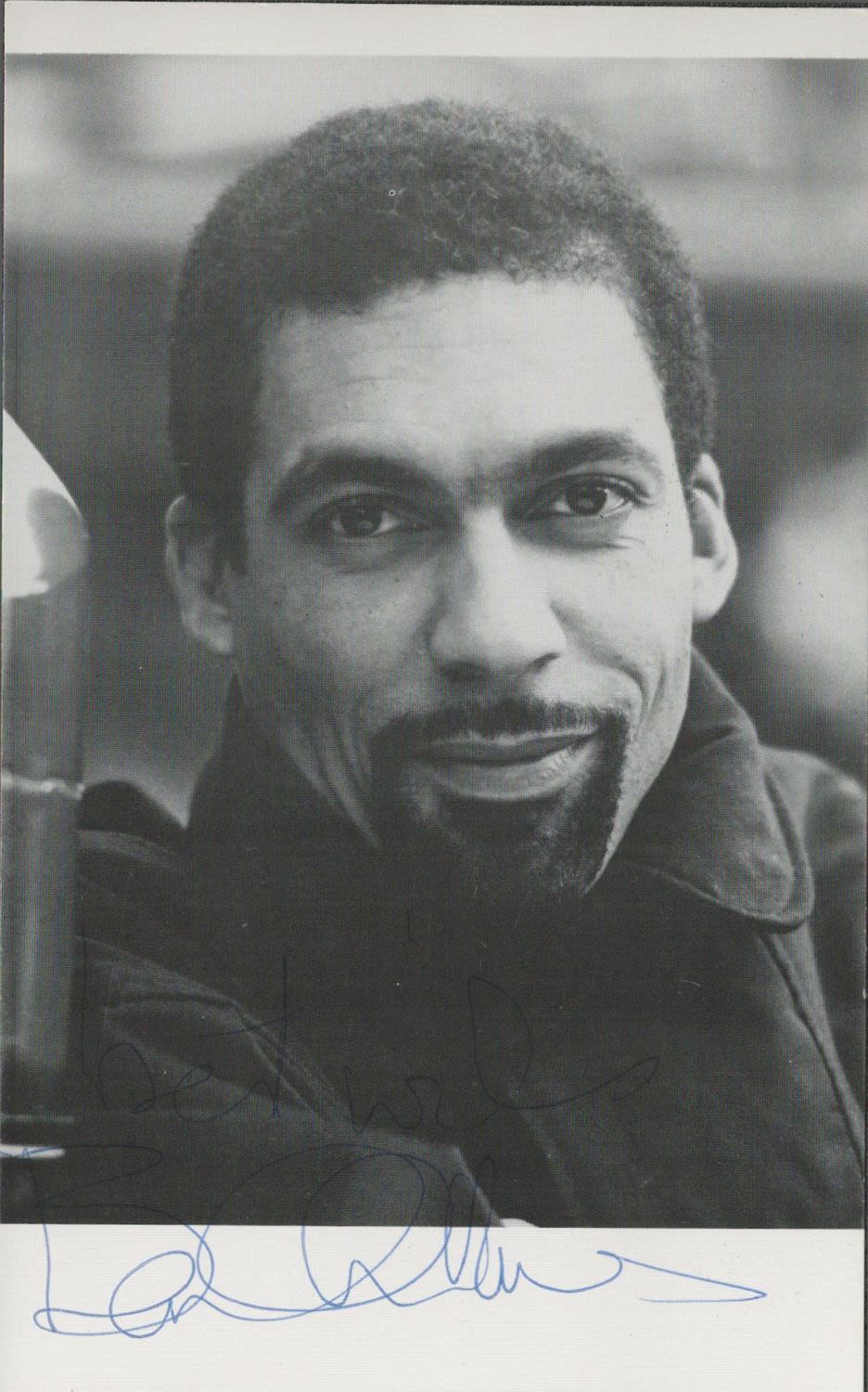 Lot 616: Ben Onwukwe signed 6x4 black and white photo....