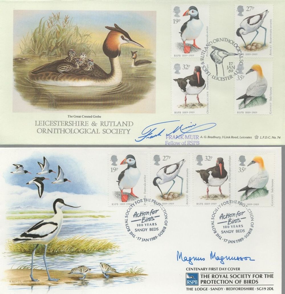 Lot 658: Magnus Magnusson and Frank Muir signed RSPB Action...