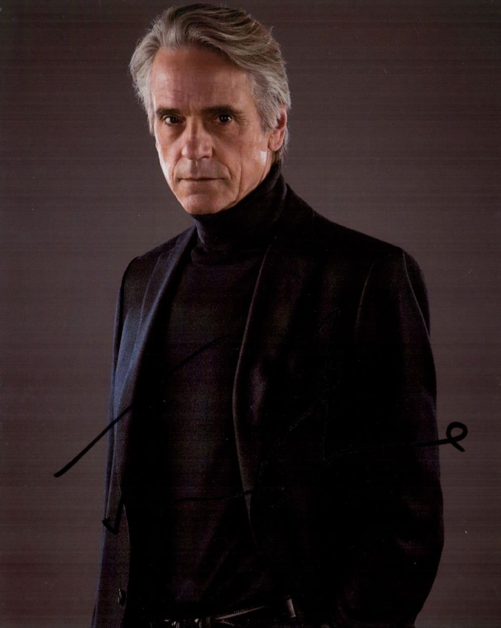 Lot 682: Jeremy Irons signed 10x8 colour photo. Good condition....