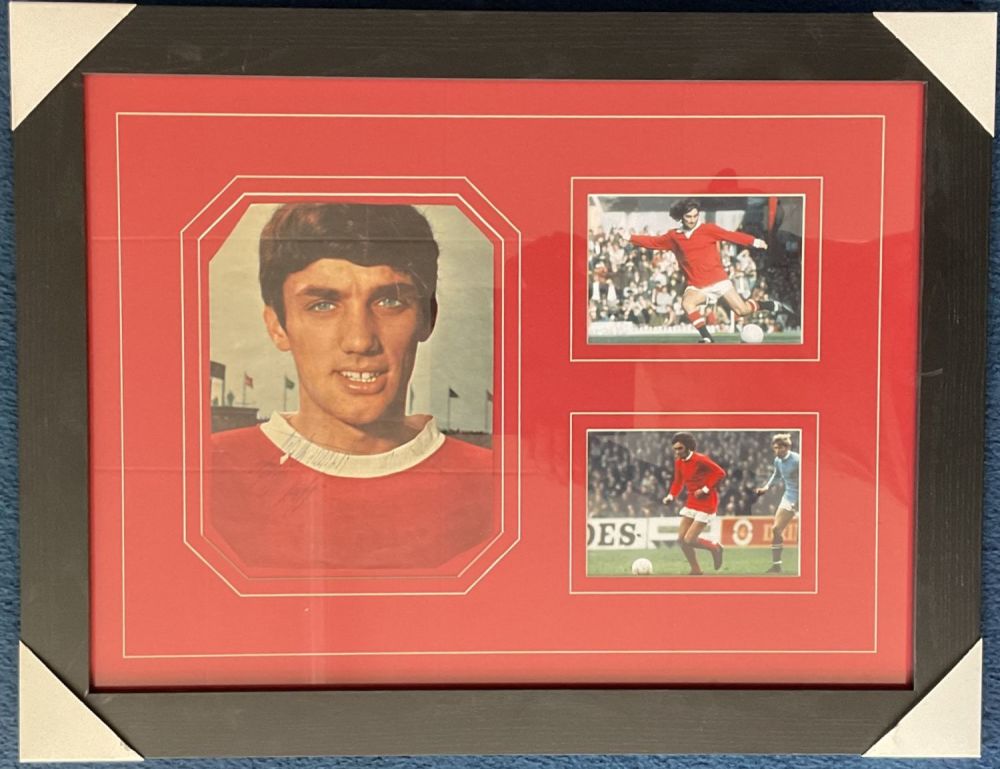 Lot 702: Football George Best Signed Magazine Page, Housed in...