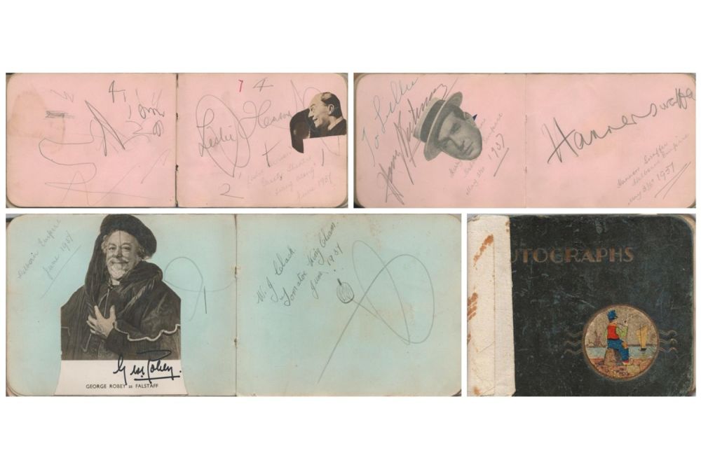 Lot 707: 1930S Entertainment autograph book collection includes some great...