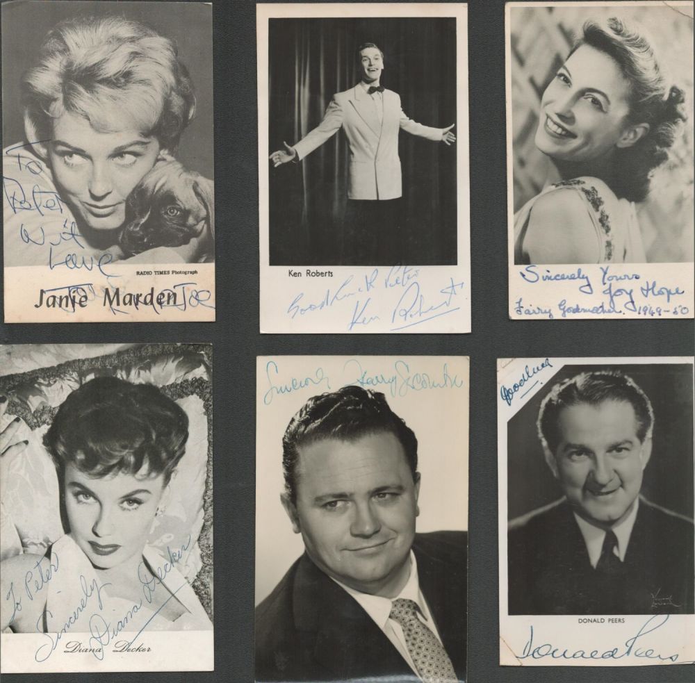Lot 709: Vintage Entertainment collection 10 signed assorted photos from...