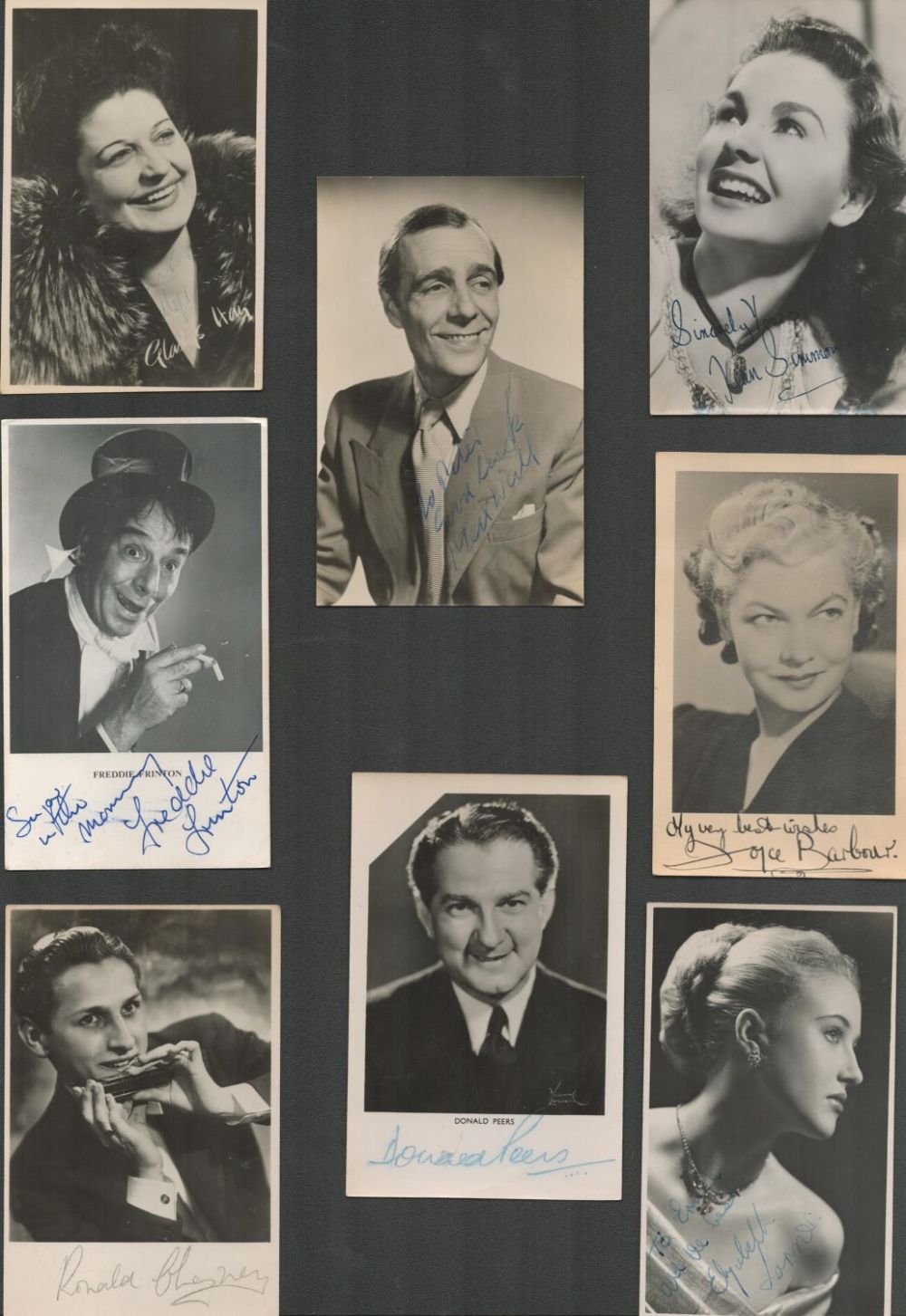 Lot 710: Vintage Entertainment collection 10 signed assorted photos from...