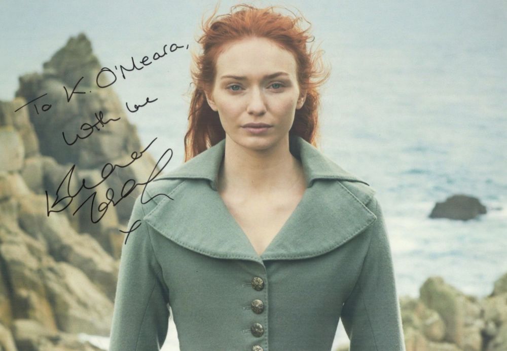 Lot 732: Eleanor Tomlinson signed 12x8 colour photo from Poldark....