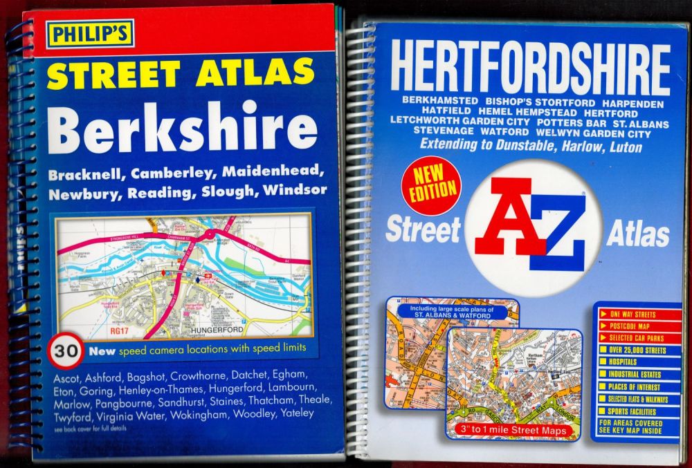 Lot 106: 2 x Street Atlas Hertfordshire and Berkshire 2008...