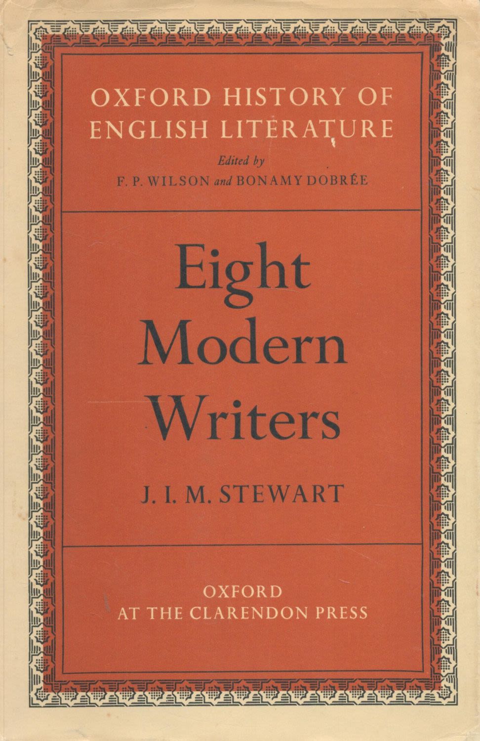Lot 208: Eight Modern Writers by J I M Stewart...