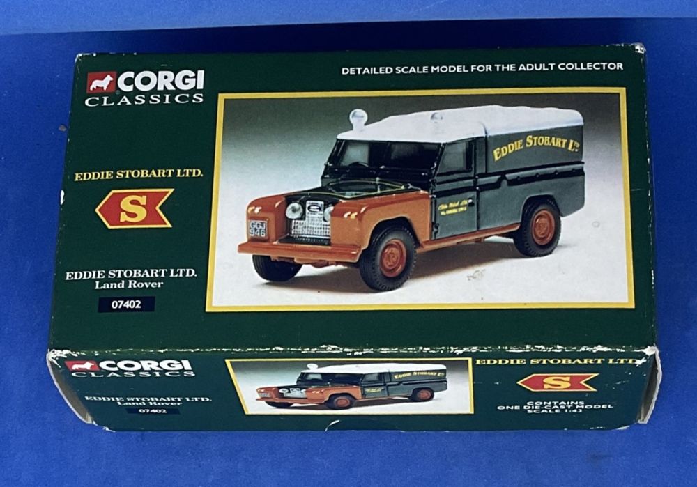 Lot 91: Eddie Stobart Land Rover (With Removable Canopy) 1:42...