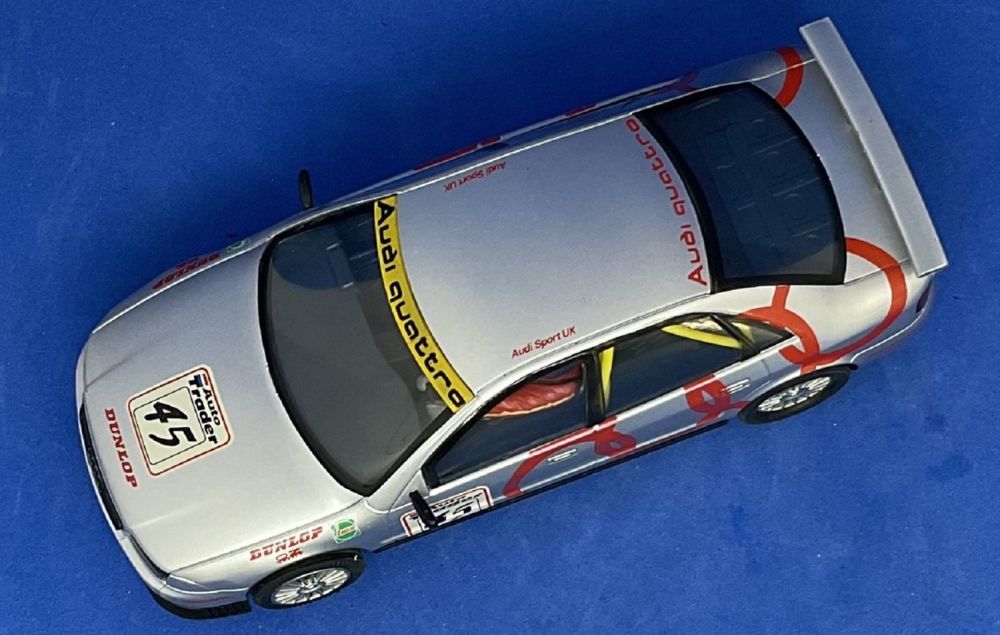 Lot 98: Audi Quattro Rally no45 1:32 Hornby slot racing...