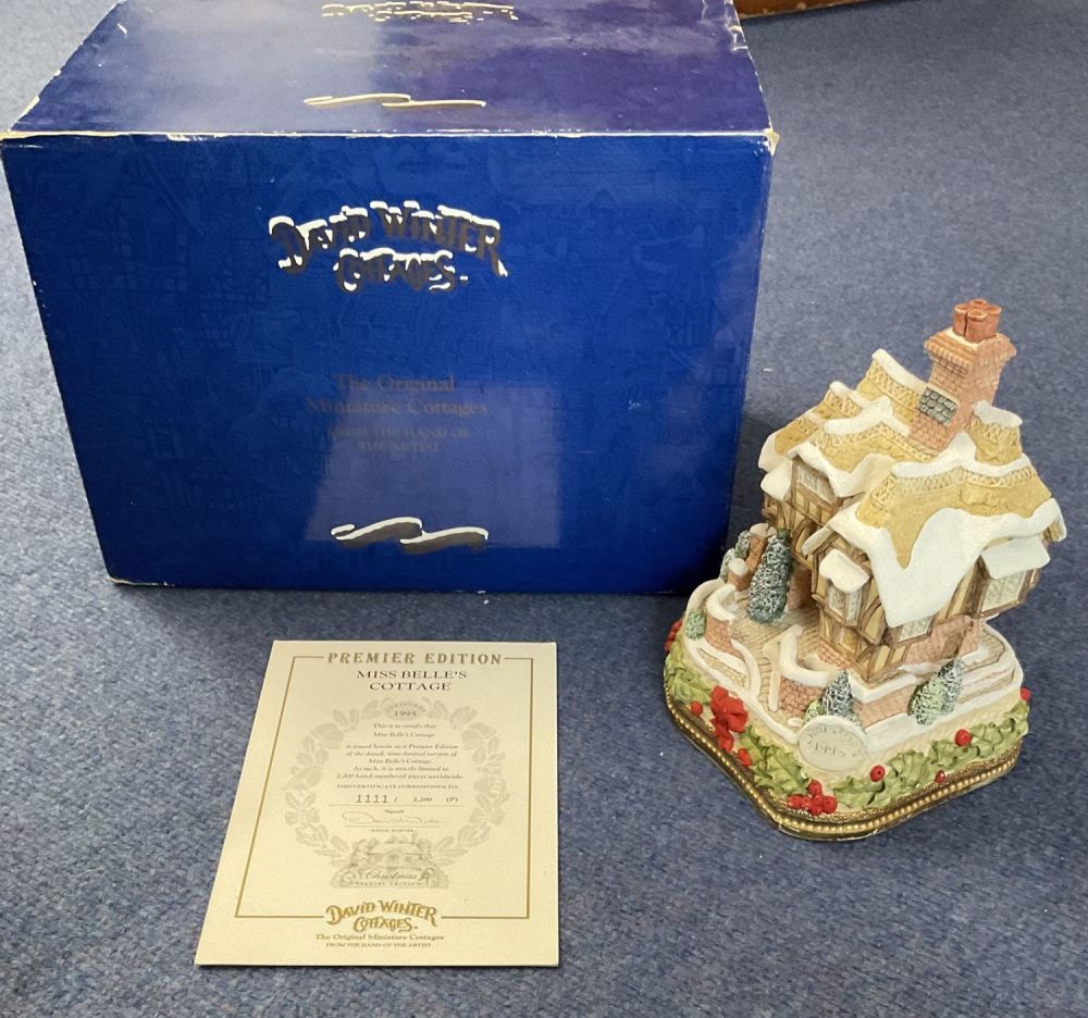 Lot 176: David Winter Cottages Special edition Christmas 1995. Miss...