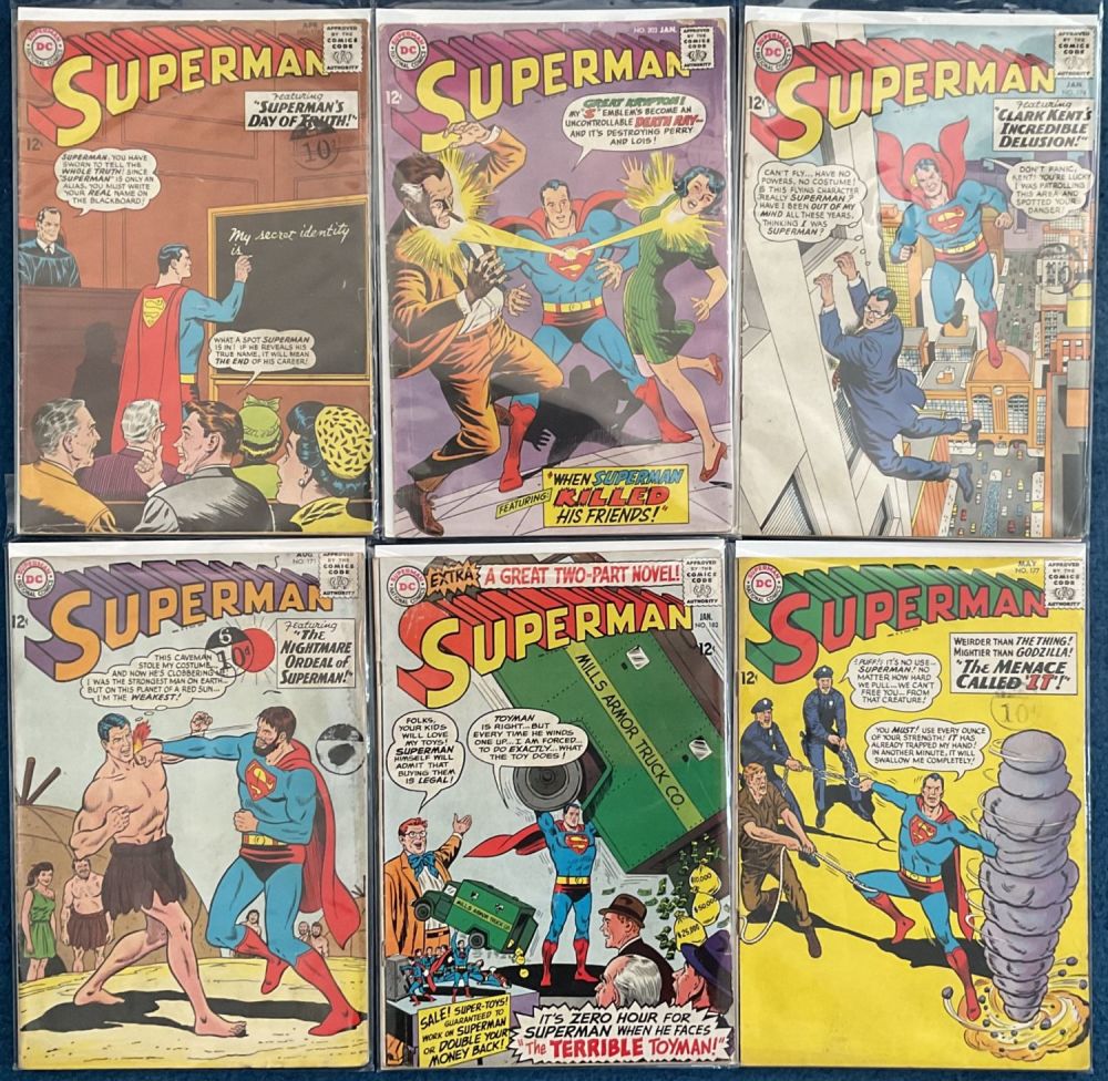 Lot 201: DC Superman National Comics. 6 Magazine collection. No...