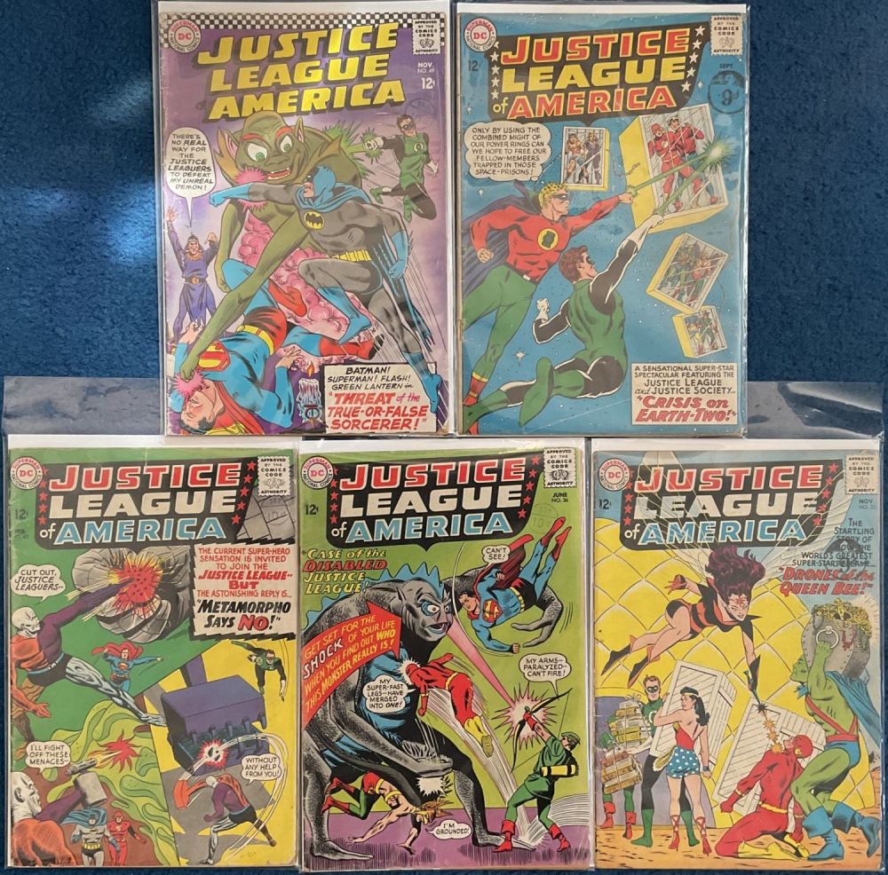 Lot 213: Silver Age DC Superman National Comics. 5 Justice...
