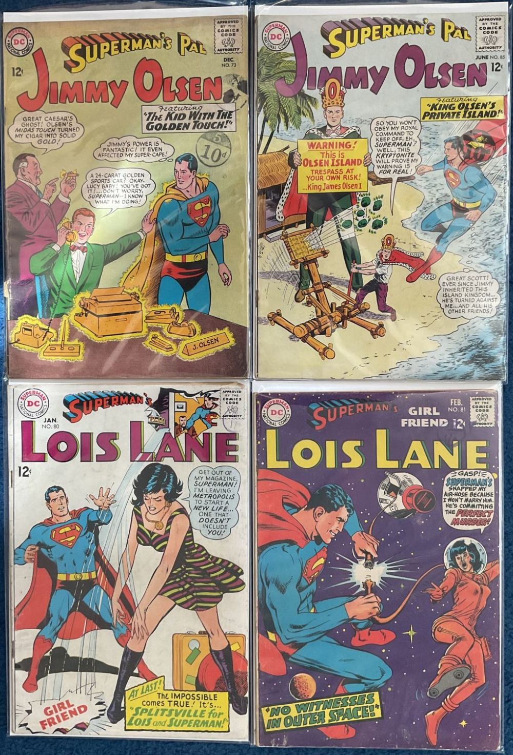 Lot 215: Silver Age DC Superman National Comics. 4 Jimmy...