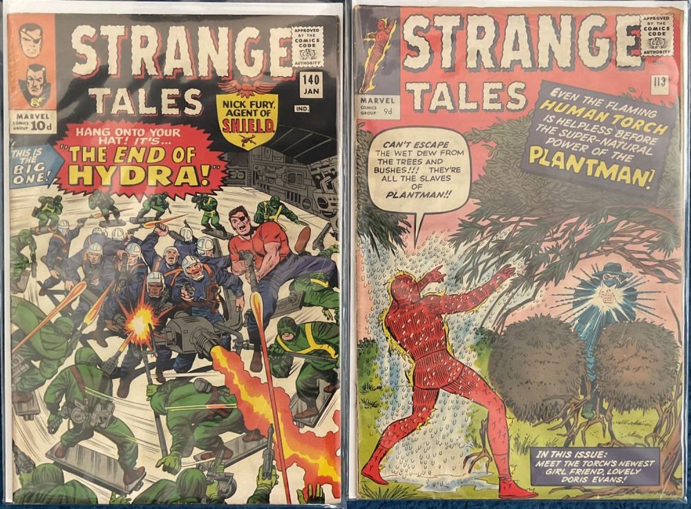 Lot 229: Silver Age 2 Strange Tales Comics. Marvel Comics...