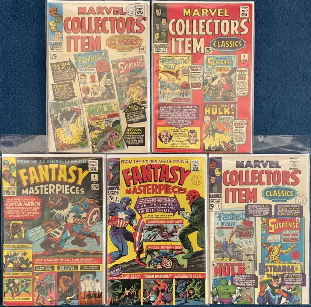 Lot 230: Marvel collectors Item 5 Classics and Fantasy Masterpieces....