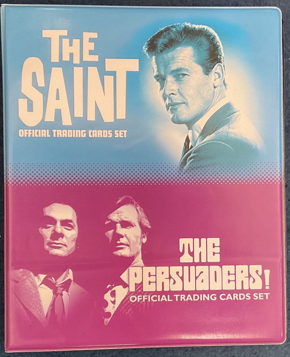 Lot 272: The Saint Official trading cards binder includes signed...