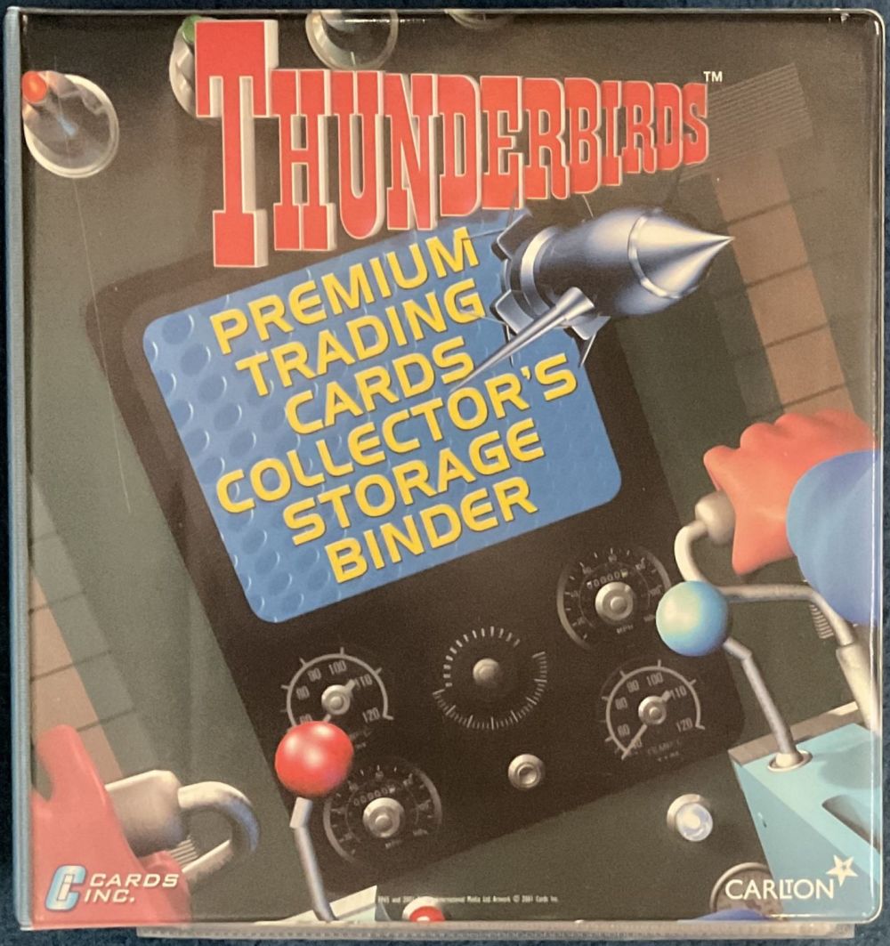 Lot 273: Thunderbirds premium trading cards in collector's storage binder,...