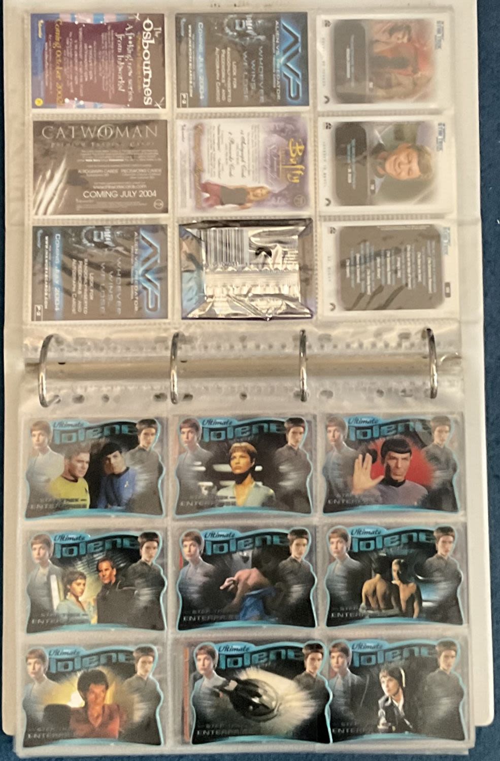 Lot 275: Mixed binder of assorted trading cards 400+, cards...