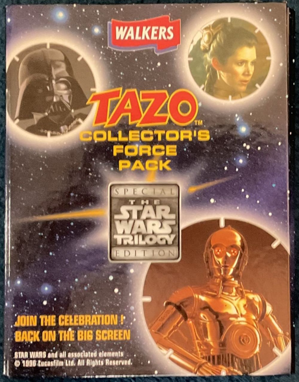 Lot 278: Tazo collector's force pack The Star Wars Trilogy...