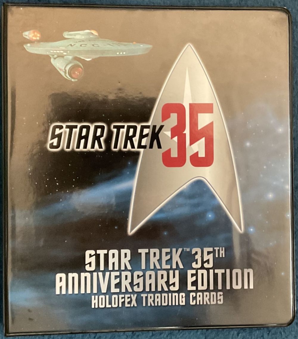 Lot 293: Star Trek 35th Anniversary Edition trading cards in...