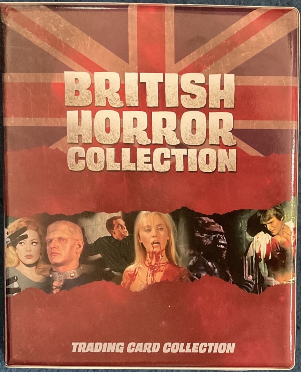 Lot 296: British Horror collection trading cards in binder approx....
