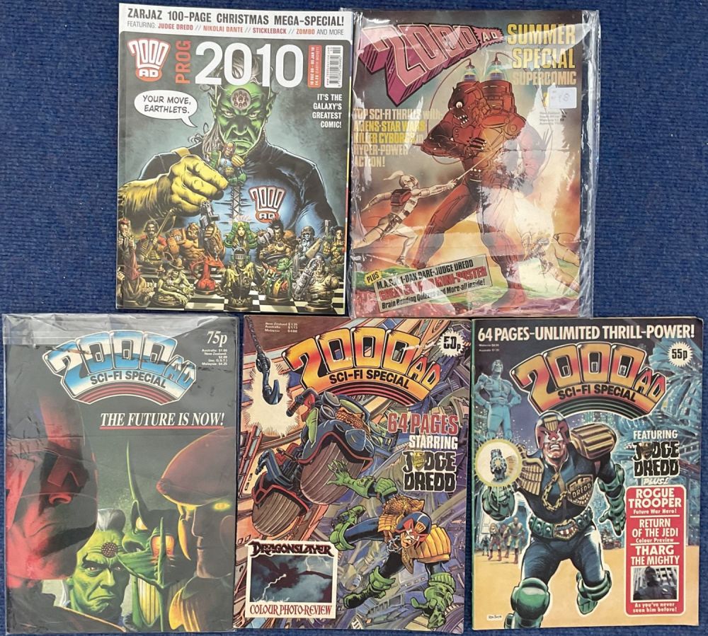 Lot 300: Collection of 5 comics 2000AD Sci-fi specials, 2000AD...